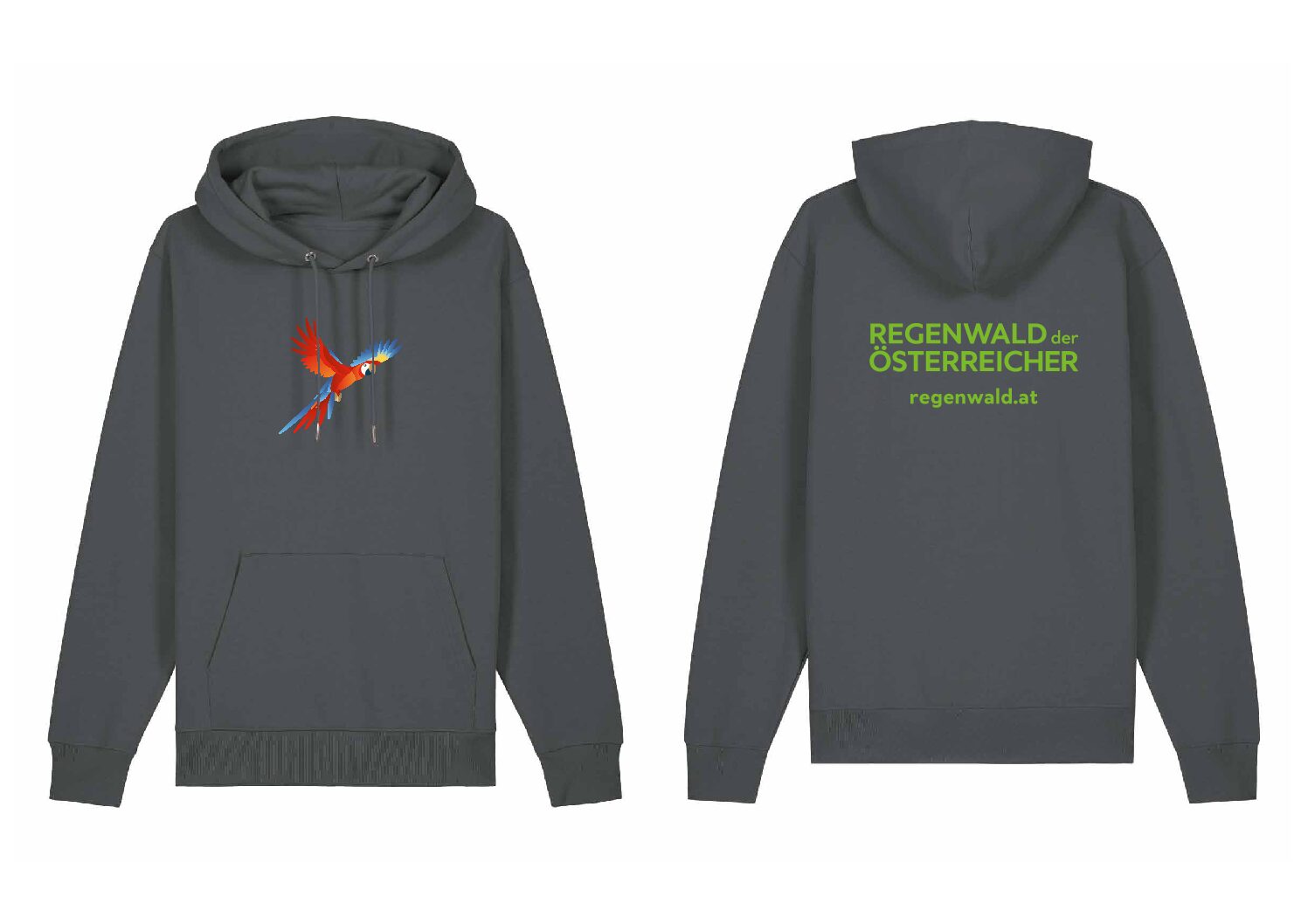 Hoodie grau (M, L, XL und XXL)